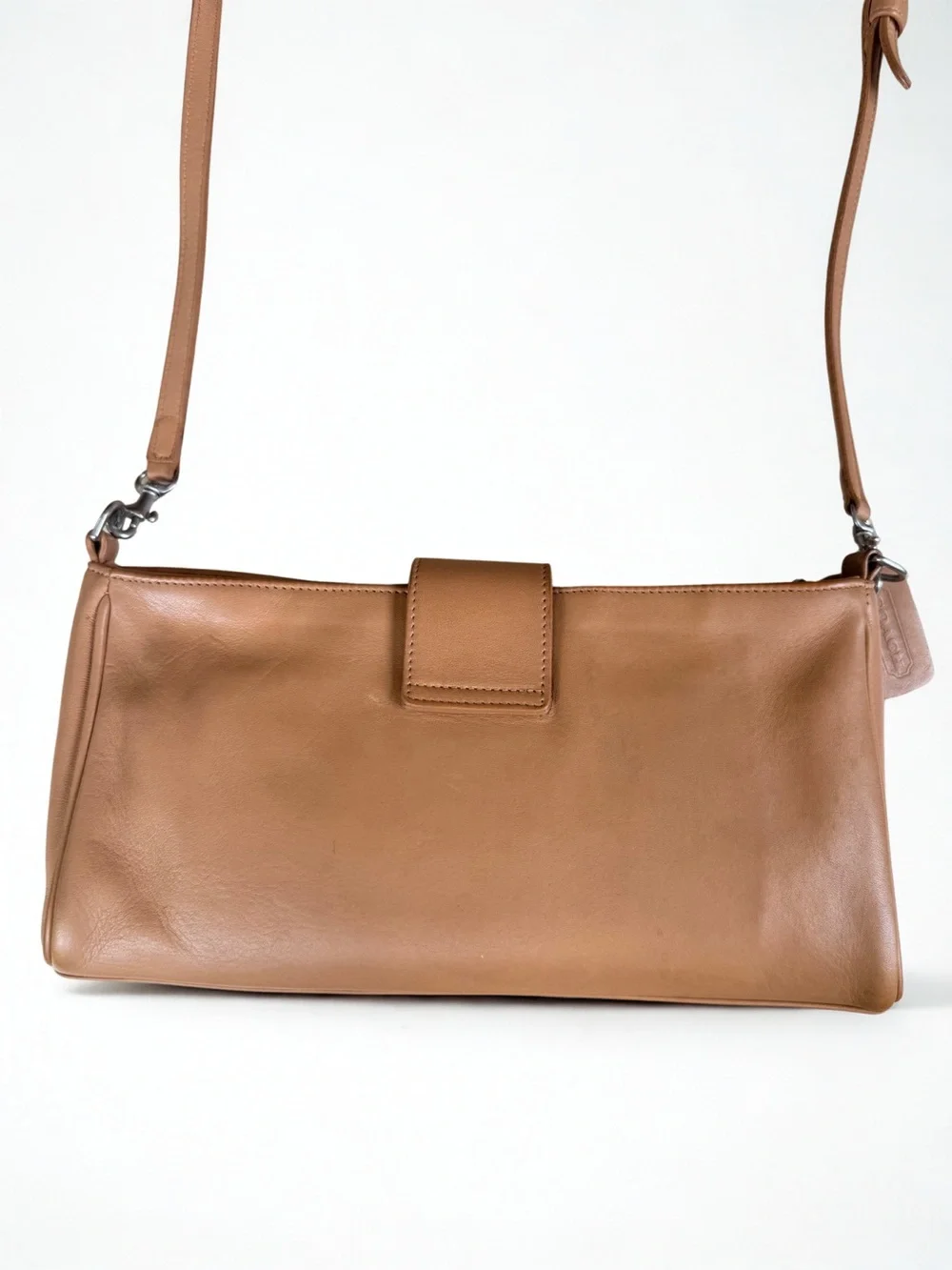 Coach Tan Leather Crossbody Shoulder Bag 9818